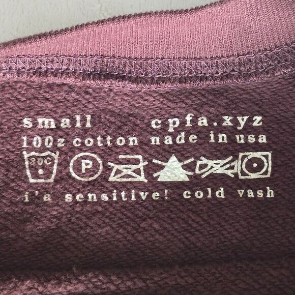 Cactus Plant Flea Market Being Awareness Bliss Sweatshirt Brown Sz S Made in USA - Picture 4 of 11